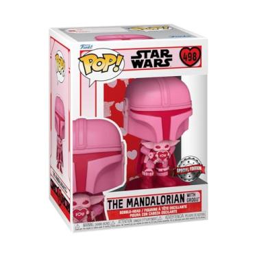 Imagem de Funko Pop The Mandalorian 498 Mandar w/ Grogu Valentines Day