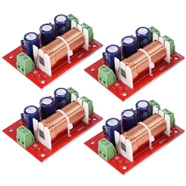 Imagem de Baglaum 4 peças de alto-falante crossover de 400 W, ajuste de áudio bidirecional, tweeter, alto-falantes graves, divisor de frequência para 2 a 16 Ohm