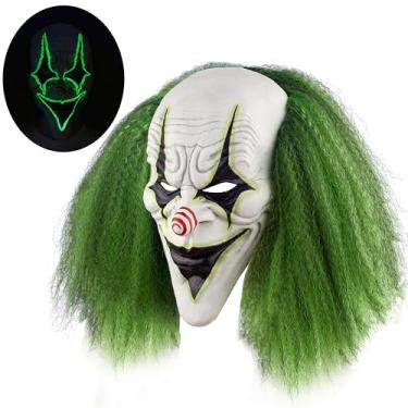 Imagem de Quligeta Scary Halloween Clown Mask for Adult Horror Evil Killer Joker Costume Mask (Green)