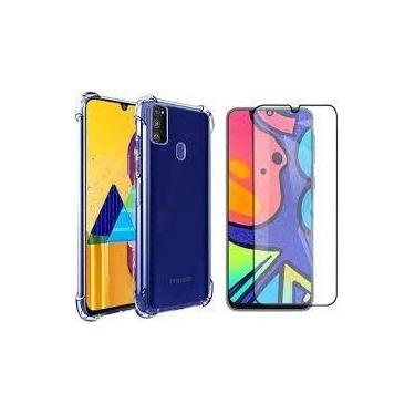 Imagem de Kit Capa Transparente + Película 3D de Vidro Para Samsung Galaxy M21S 
