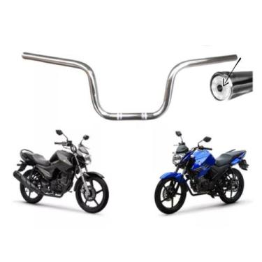 Imagem de Guidão Moto Factor 125 150 Fazer 150 Preto Fosco Yamaha Com Rosca Inte