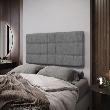 Imagem de Painel Rana 140 Linho Aradecor, CINZA ESCURO, CASAL PADRãO