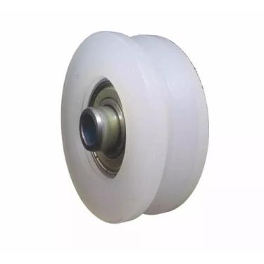 Imagem de Roldana Para Portão De Correr 3 Polegada Nylon Canal U 4 Un - Metalpar