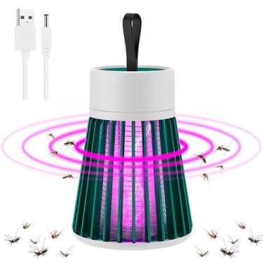 Imagem de Abajur Mata Mosquito Choque Elétrico Recarregável Usb - DESERT ECOM