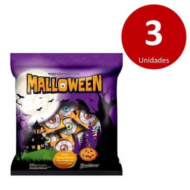 Imagem de Kit c/3  Marshmallow Florestal 250g - Halloween - Boavistense