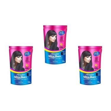 Imagem de Hene em Gel Perfumado Modelo Alisador Ultra Negro 05x180gr Preto Forte