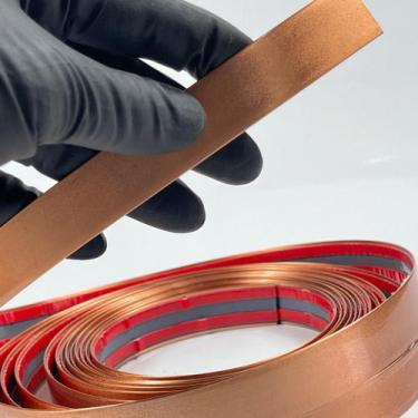 Imagem de Fita Plástica Metalizada De Pvc 20mm C Autocolante com 10Metros - Full