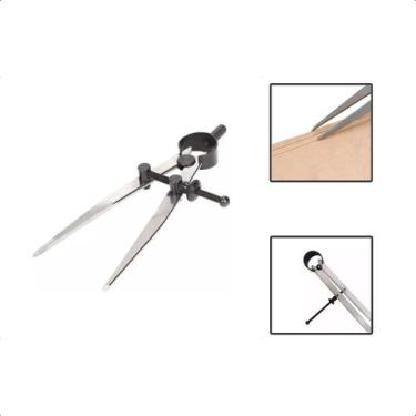 Imagem de Compasso De Ponta Reta 12 Polegadas Aço Carbono Marcação - EDA