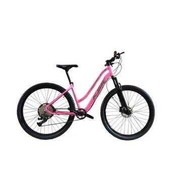 Imagem de Bicicleta Aro 29 KSW Sunny 12v Freios Hidráulicos e Trava, Rosa, Prata