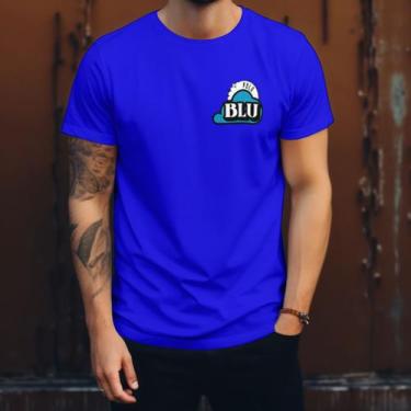 Imagem de Camiseta Masculina Casual Polo Blu Moderna em Algodão do P ao G1, Azul