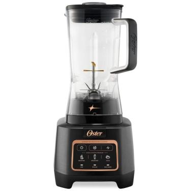 Imagem de Liquidificador de Bancada 2,2L com 10 Lâminas, 3 Programas e 3 Velocidades, 110V 1500W, Oster Extreme, Preto