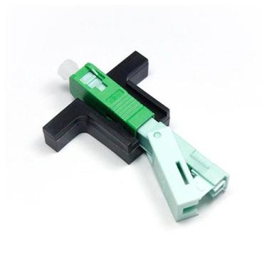 Imagem de Conector FAST Q4 SC/APC SM P/ Fibra Optica - OEM