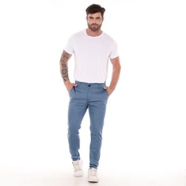 Imagem de Calça Masculina Bolso Embutido Calça Alfaiataria Masculina - Execução 