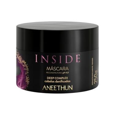 Imagem de Máscara Reconstrutora Aneethun Inside 250g, Hidratação Profunda, Força e Elasticidade, Restaura Cutículas, Combate a Porosidade, Repõe Massa Capilar, Preserva a Integridade dos Fios, Ideal para Cabelos Danificados e Quimicamente Tratados, Tecnologia Deep Complex