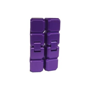 Imagem de Cubo Infinito Magico Fidget Anti Stresse Ansiedade Diversas Cores Presente Coordenação (Roxo)