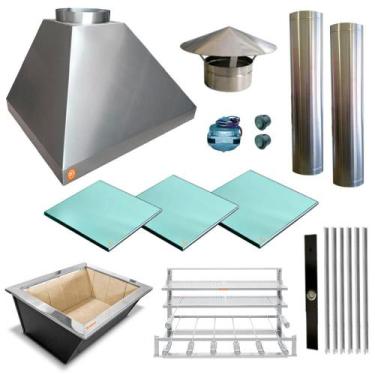 Imagem de Churrasqueira Gourmet Makeer I340 2 S Fundo 3 Vidros 2415 G