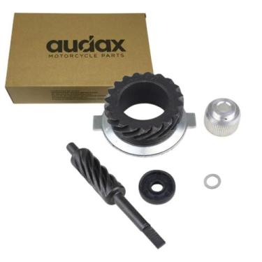 Imagem de Kit Engrenagem + Pinhao do Velocimetro Ferro Titan/today 125 - AUDAX