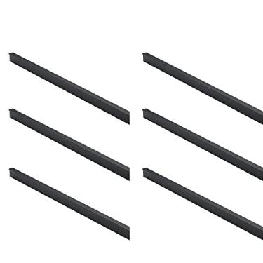 Imagem de Puxador dourado para armário de cozinha, pacote com 6 puxadores de gaveta de latão escovado de 12,7 cm, puxadores de móveis de quarto de barthroom, simplicidade moderna, para móveis modernos