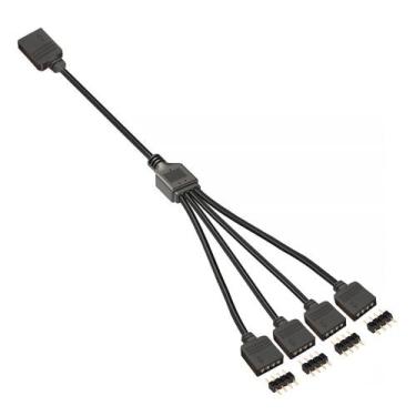 Imagem de Cabo Adaptador RGB 12V Divisor 4 Pinos 1 Para 4 Saídas 30cm - Alloysee