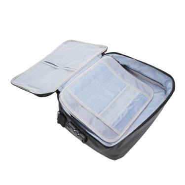 Imagem de Yosoo Saco de Arquivo à Prova de Fogo, Caixa de Documentos de 17 X 12 X 6 Polegadas Com Fechadura, Armazenamento à Prova D'água para Fichário, Bolsa Grande à Prova de Fogo Com Tira