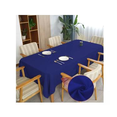 Imagem de Toalha de mesa 10 Lugares Retangular Rústico 3,00m Azul