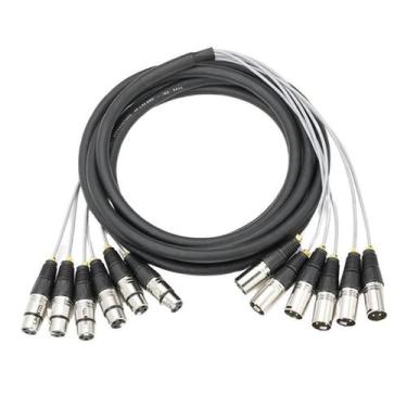 Imagem de Kit 10 Metros Multicabo 6 Vias + Conectores Hjh Xlr M/F - Sparflex