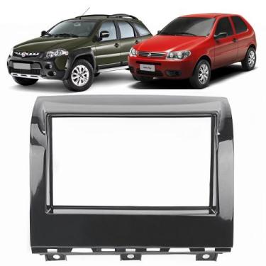 Imagem de Moldura Painel 2 Din Palio Fire Way Siena Strada 7 Polegadas Dvd Som M