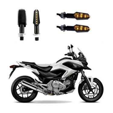 Imagem de KIT 4 Luz Seta Esportiva Pisca de Led Modelo P29 Para Moto Honda NC 70