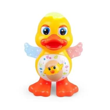 Imagem de Pato Dançarino Brinquedo Infantil Interativo com Música Dança Movimentos e Luzes Estímulo para Bebês e Crianças Linha Premium