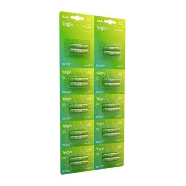 Imagem de Pilha Alcalina Aaa Elgin 1.5v Blister Grande Com 10x2