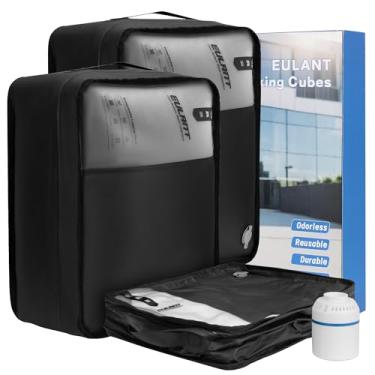 Imagem de Eulant Cubos de compressão reutilizáveis com bomba para homens/mulheres, viagens de negócios, sacos de vácuo profissionais IPX8 para organizadores de embalagem, cubo de embalagem para malas de 50,8 cm