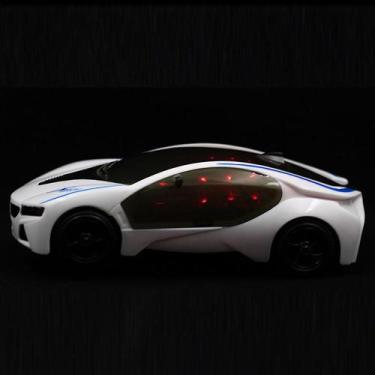 Imagem de Brinquedo elétrico estilo supercarro 3d com luzes de roda e música cri