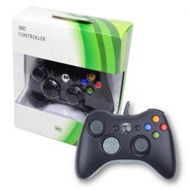 Imagem de Controle Com Fio Compatível Xbox 360 E Pc Slim Joystick