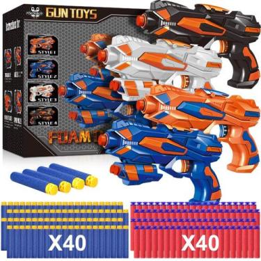 Imagem de Blaster Guns POKONBOY compatível com Nerf com 80 dardos de espuma