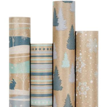 Imagem de Papel de embrulho RUSPEPA Christmas Kraft Reindeer 4 rolos