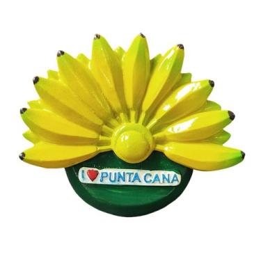 Imagem de Imã de geladeira Punta Cana, resina 3D, lembrança da República Dominic