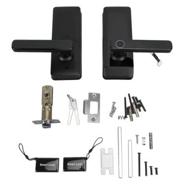 Imagem de Zhjvihx Fechadura de Porta Com Senha de Impressão Digital, Fechadura de Porta de Entrada Sem Chave Eletrônica Inteligente Com Teclado e Alça, Fechadura Digital para Escritório de