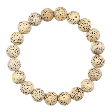 Imagem de Pulseira Bodhi Seed Natural Hainan Star Moon, miçangas de 9,5 mm