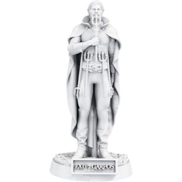 Imagem de Estátua Exu 7 Garfos Umbanda Candomblé (Cor Mármore)