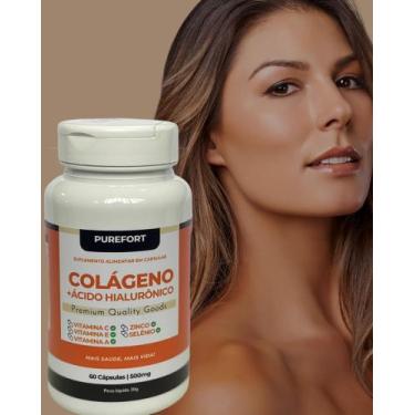 Imagem de Colágeno com Ácido Hialurônico I PureFort I 60 cápsulas
