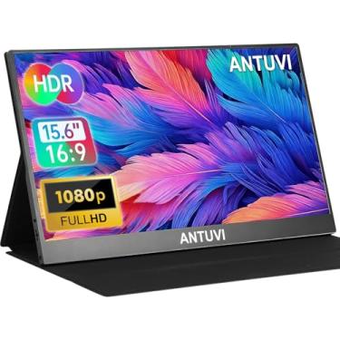 Imagem de ANTUVI Monitor Portátil 15.6''+ Case, 1080P, MINI Segunda de Notebook Extensor De Tela, Ultra-Slim e portátil, com alto-falante de pé, Adequado para Viagens, Casa, Trabalho/Jogos ﻿