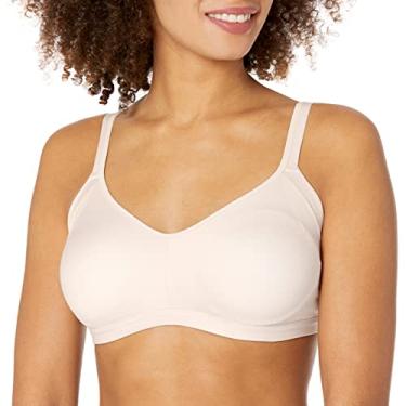 Imagem de Warner's Sutiã feminino plus size simplesmente perfeito tamanho fácil sem bojo sem aro, Água de rosas, M