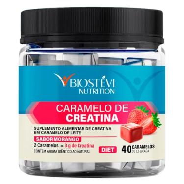 Imagem de Biostévi Caramelo de Creatina Nutrition Sabor Caramelo | Suplemento de Creatina | 40 Caramelos