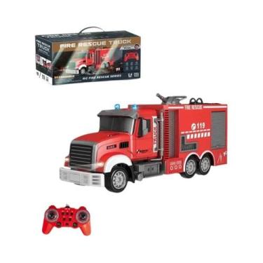 Imagem de Carro De Bombeiros RC Para Crianças, Caminhão De Controle Remoto 24G C