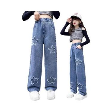 Imagem de Calças Jeans De Primavera E Outono Para Meninas Com Decoração De Penta
