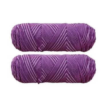Imagem de Fio De Algodão Leite Colorido De 5 Fios Tingido Para Suéter De Bebê, 2