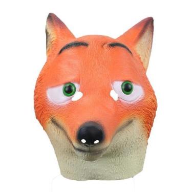 Imagem de Máscara Funny Fox Nick Hood Halloween Cosplay Latex Overhead - yiweisa