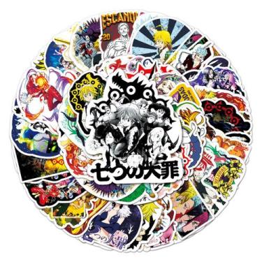 Imagem de Adesivos Sevens Deadly Sins Anime 50 unidades de PVC impermeável - Yiw