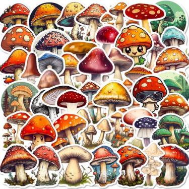 Imagem de Adesivos de vinil impermeável Horror Mushroom 50 unidades/lote - yiwei