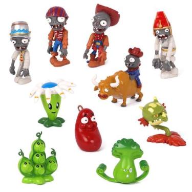 Imagem de Coleção de brinquedos de figuras Plants vs Zombies Peashooter x10 - yi